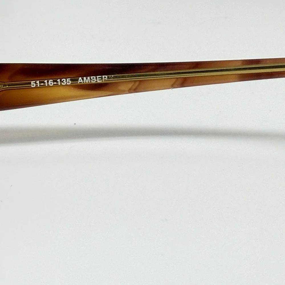 Bulova Turin Amber Tortoise Shell Eyeglasses Women's 51 16 135 ‎ Frames 21463